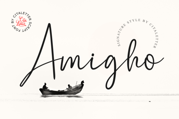 Amigho: A Relaxed Script Typeface for Editorial Design