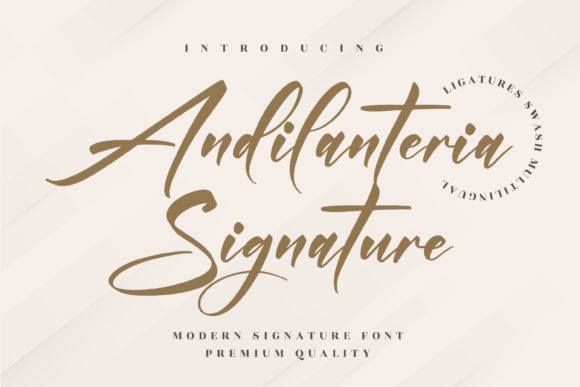 Andilanteria Signature: The Handwritten Font That Elevates Your Brand