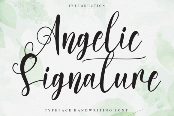 Angelic Signature: A Refined Script Font for Web Design