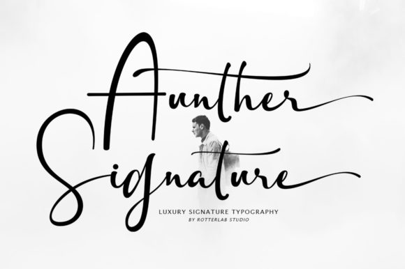 Aunther Signature: A Graceful Script Font for Makers