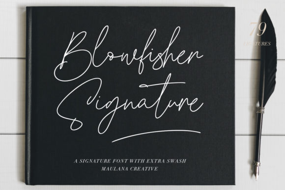 Blowfisher Signature: A Handwritten Font for Modern Web Design
