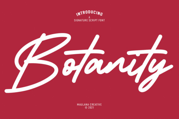Botanity Signature: The Perfect Script Font for Handmade Brands