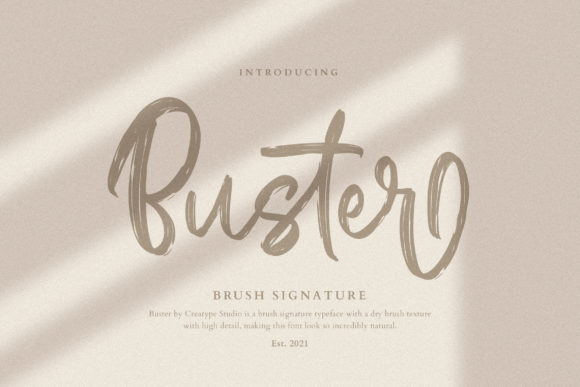 Buster Brush Signature: The Perfect Script Font for Handmade Brands