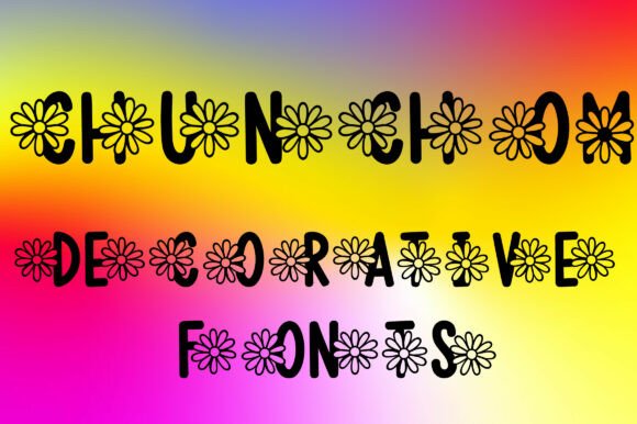 Chunchom: A Bold Decorative Font