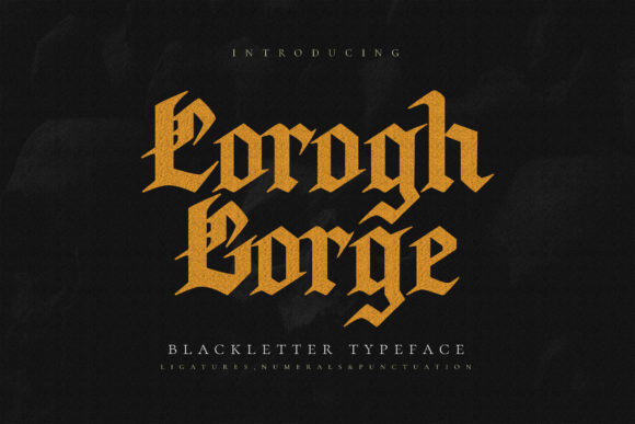 Corogh Gorge: A Bold Blackletter Font for Your Brand