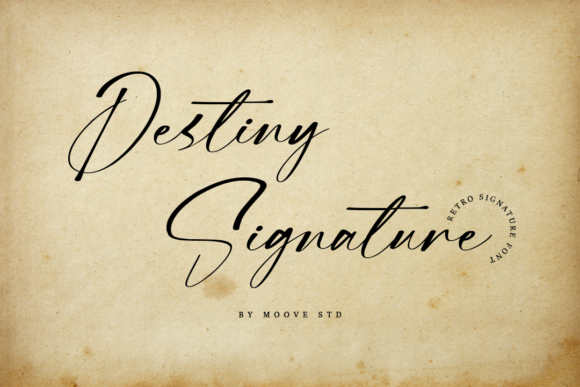 Destiny Signature: The Elegant Script Font for Handmade Brands