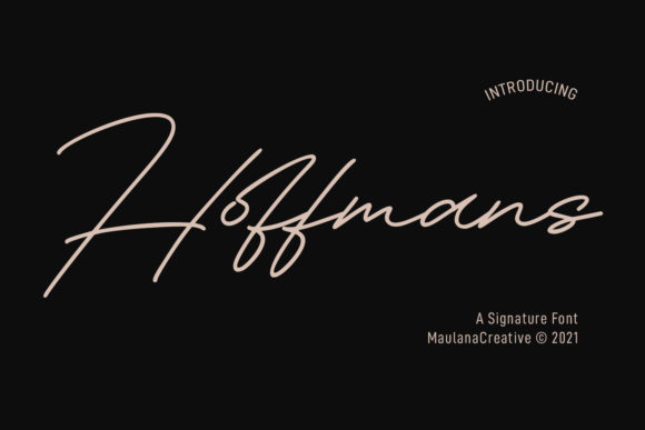 Elevate Your Brand with the Hoffmans Signature Typeface
