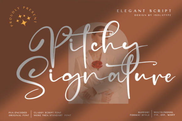 Elevating Editorial Design with the Pitchy Signature Font