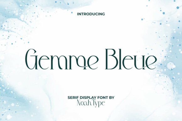 Gemme Bleue: A Stylish Serif for Creative Projects