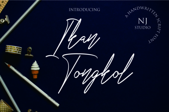 Ikan Tongkol: The Signature Script Font for Scroll-Stopping Designs