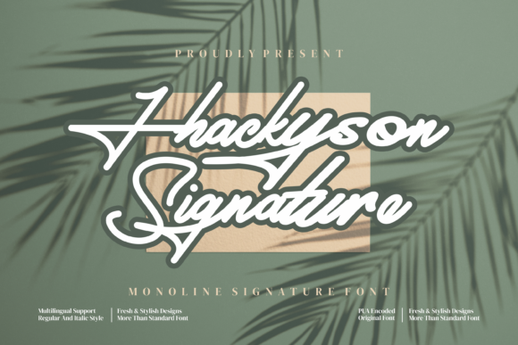 Jhackyson Signature: A Timeless Script Font for Makers