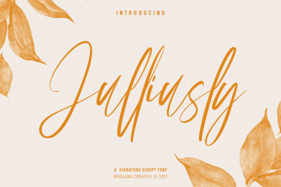 Julliusly Signature: A Playful Script Font for Editorial Design