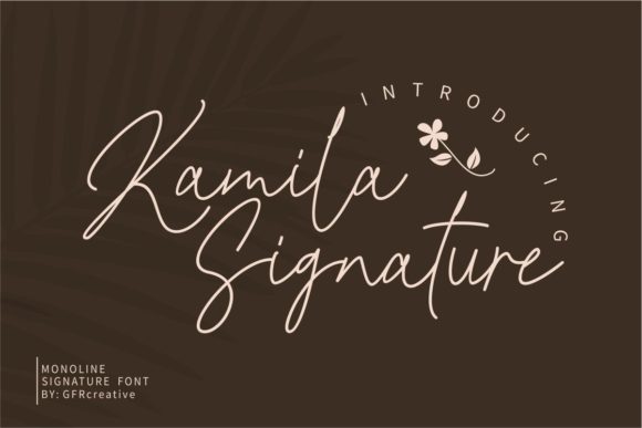 Kamila Signature: A Playful Script Font for Editorial Design