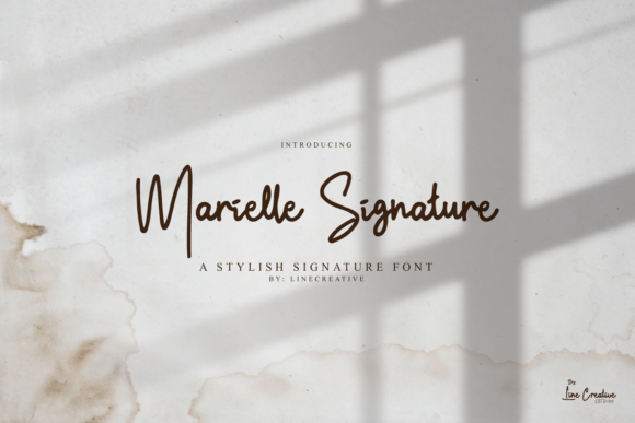 Marielle Signature: A Whimsical Typeface for Editorial Design