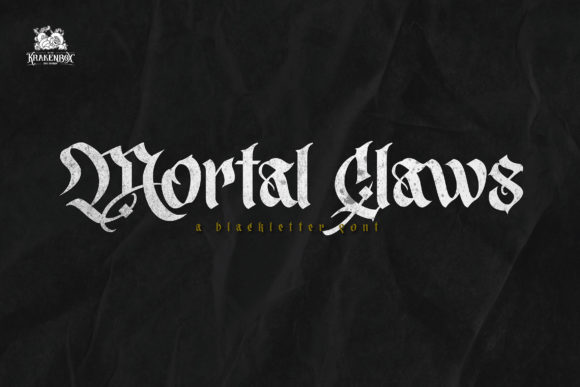 Mortal Claws: A Bold Blackletter Typeface for Web Design