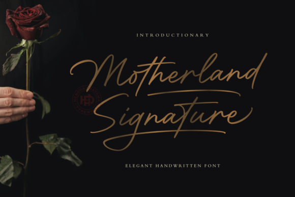 Motherland Signature: A Timeless Handwritten Font for Web Design