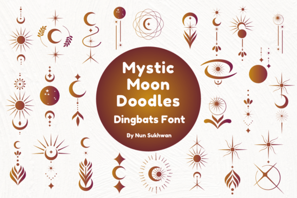 Mystic Moon Doodles Font