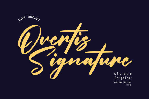 Overtis Signature: The Handwritten Font for Scroll-Stopping Marketing
