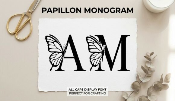 Papillon Monogram: Elegant Display Font