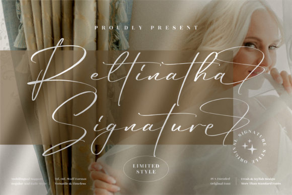 Reltinatha Signature: A Refined Script Font for Elegant Branding