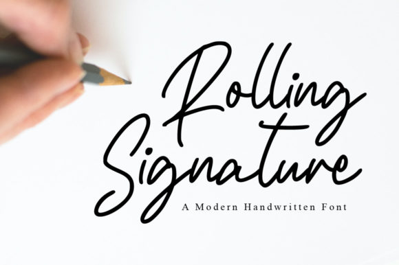 Rolling Signature: The Handwritten Font for Scroll-Stopping Marketing