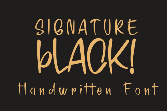Signature Black: The Handwritten Typeface That Elevates Branding