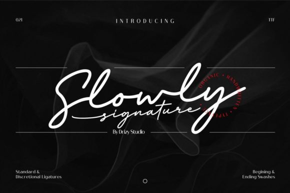 Slowly Signature: A Timeless Handwritten Font for Web Design