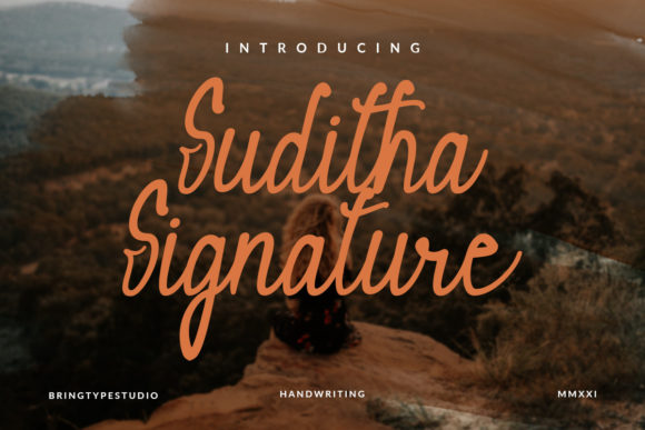 Suditha Signature: The Script Font That Elevates Small Business Brands