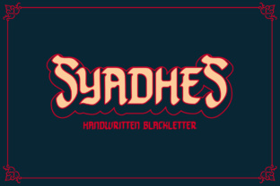 Syadhes: A Bold Blackletter for Creative Branding
