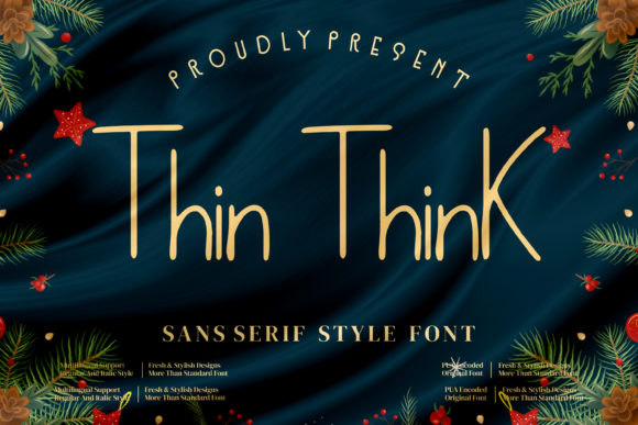 Thin Think: A Delicate Sans Serif for Modern Editorial Design