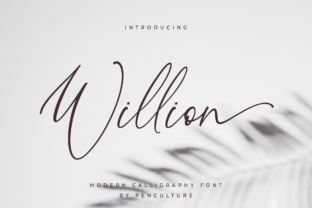 Willion: A Script Font for Modern Editorial Design