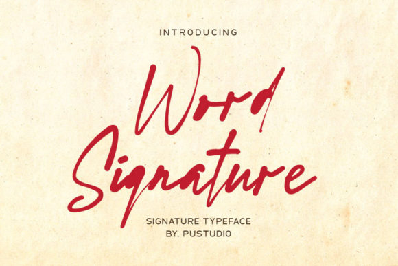 Word Signature: The Script Font That Elevates Small Business Branding